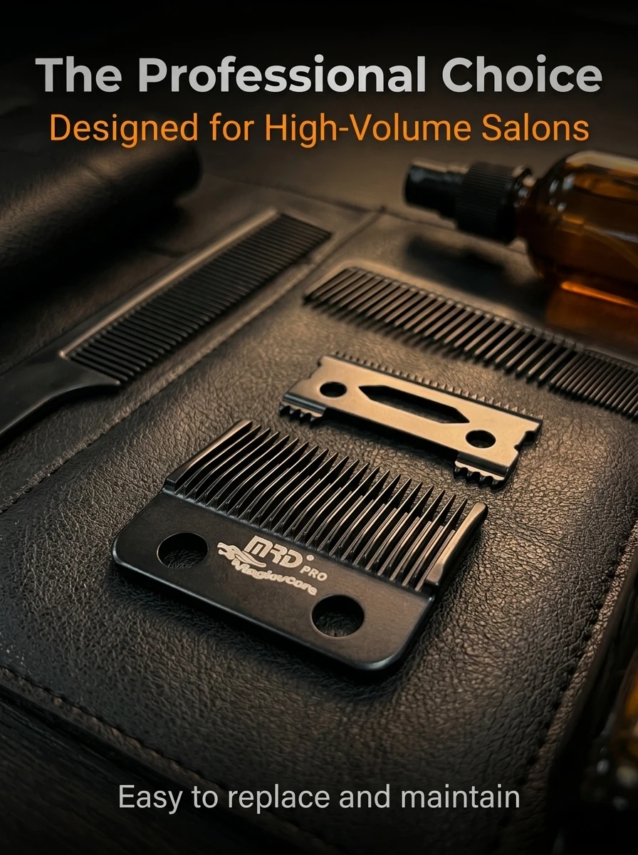 MRD Professional Hair Clipper DLC Blade Low Heat Ultra Sharp Replacement Fade Blade for Babyliss JUCAI Madeshow VGR MRD JRL SC