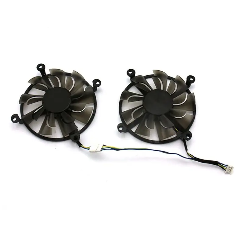 (BAAY) 1 Pair Graphics Video Card Cooling Fan for ZOTAC P106-100 6GB ZT-M10600A-10B Cooler Fan Repair Parts Computing Card