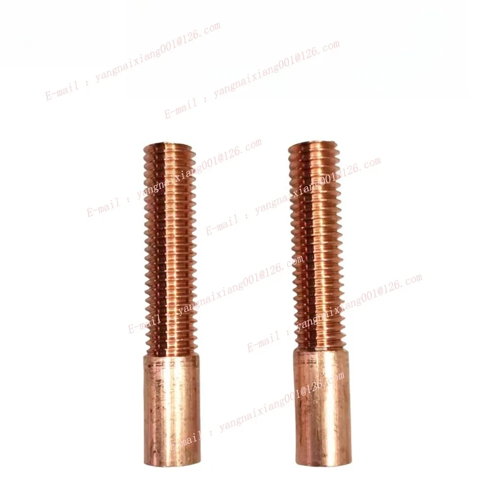 Pure Copper Tapping Electrodes for Spark EDM Thread Electrode Discharge Red Copper Screw Tooth Metric Size M1-M36