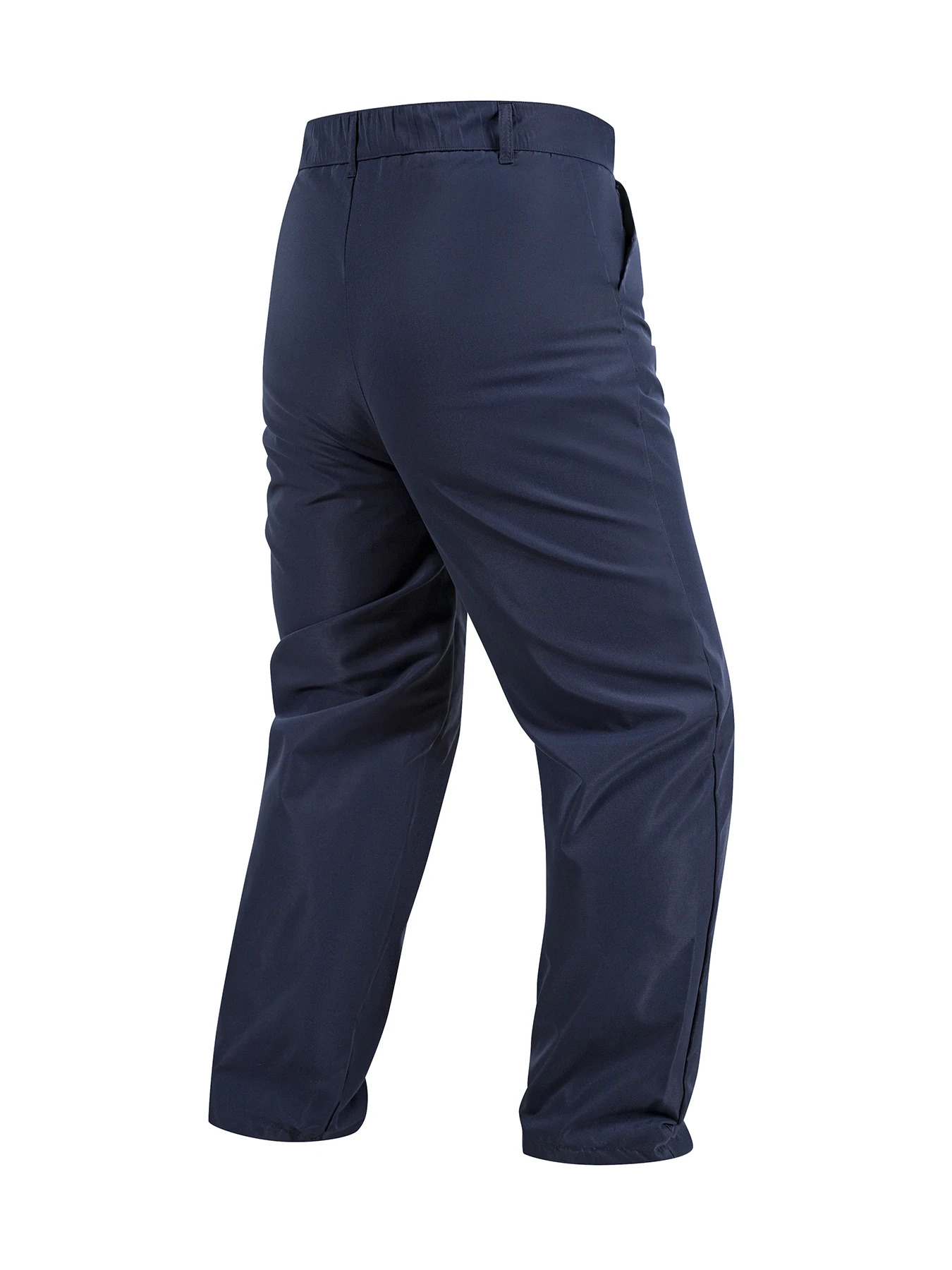 Spring And Autumn Men's Straight Leg Pants Casual Trousers Elastic Waist Button Fly Side Pockets Casual Office