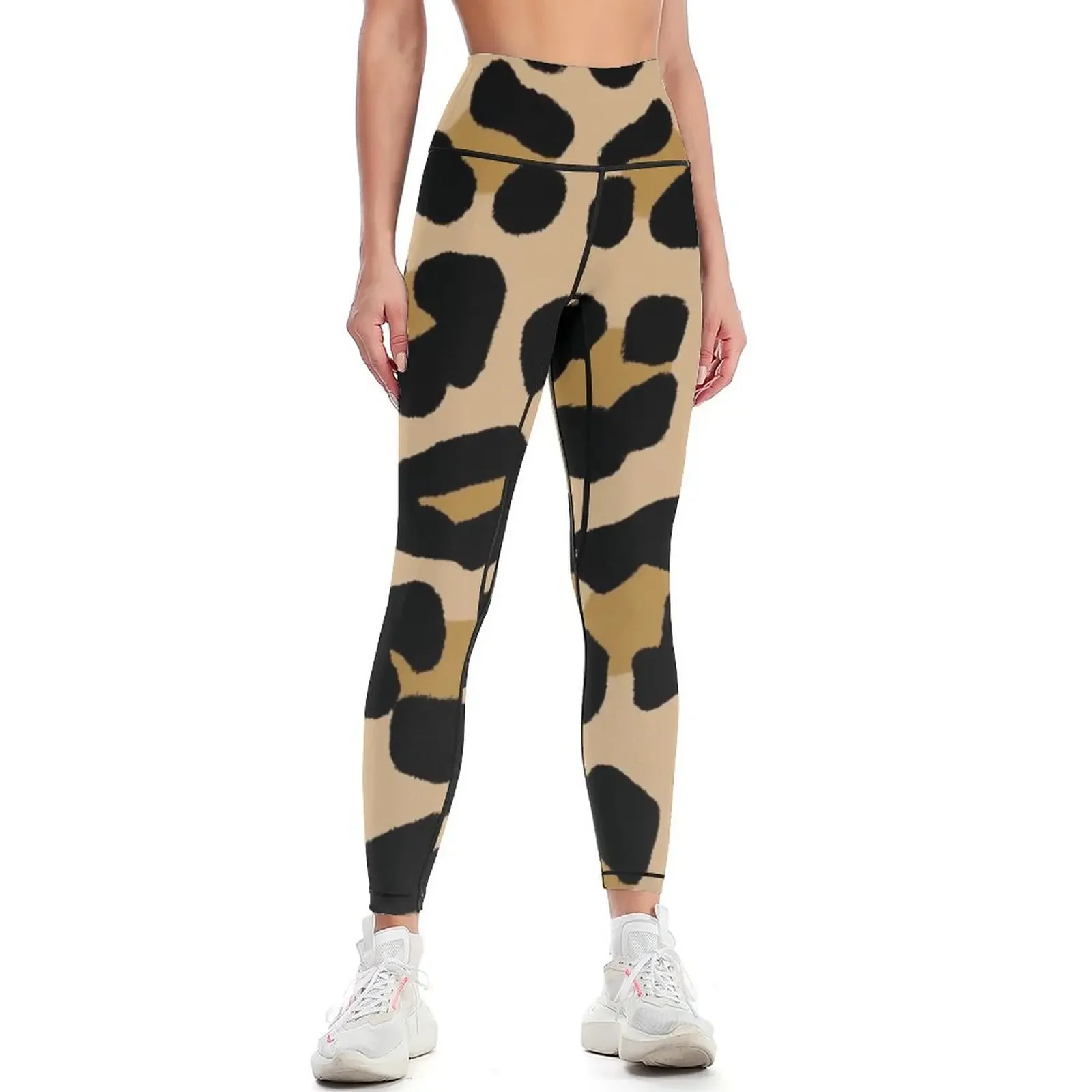 

Large Print Leopard Spots Leggings Tight fitting woman for girls sports for gym workout clothes for Womens Leggings