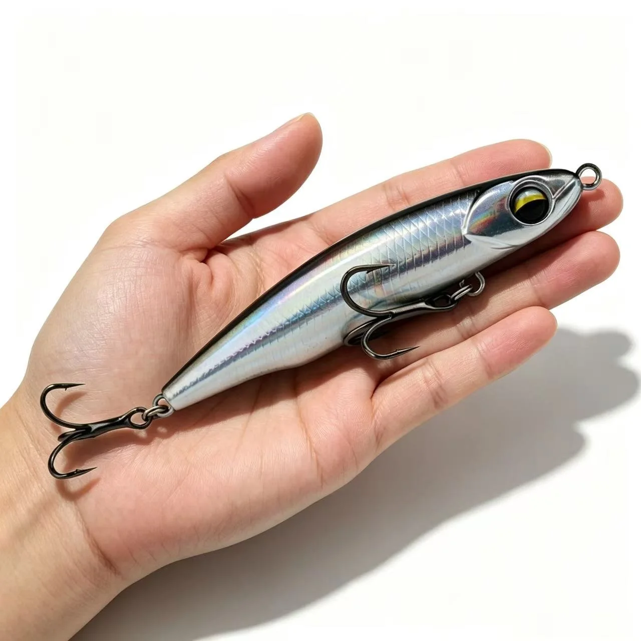 Second Generation Silver Fish 8g Trembling Sinking Pencil Ultra Long Throw Slow Sinking Sea Fishing for Perch and Catfish
