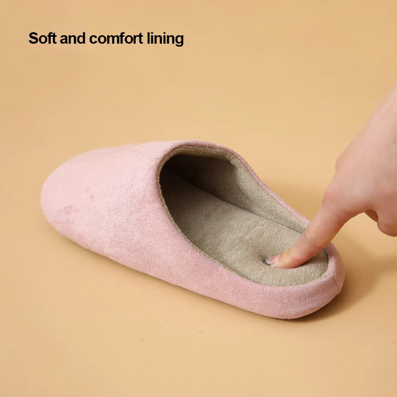 Zapatillas de interior silenciosas de estilo japonés Unisex, zapatos de algodón ligeros y súper suaves para el hogar, Zapatillas de casa cómodas para otoño e invierno para mujer