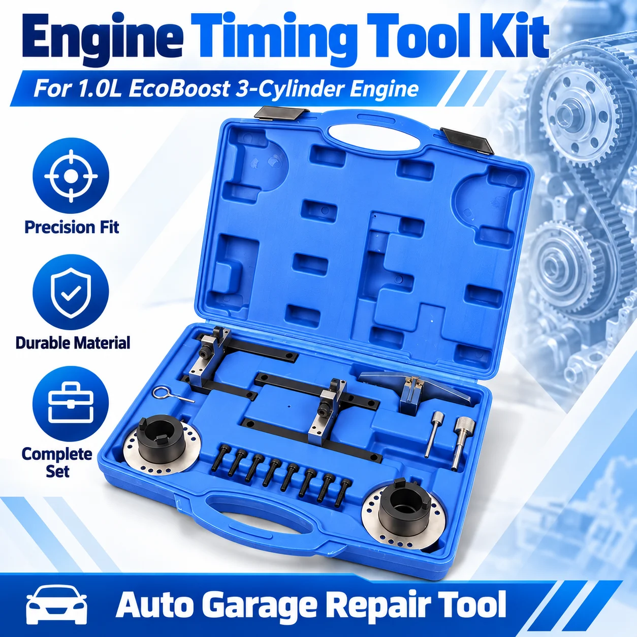 Petrol Engine Timing Tool Set Cam Shaft Alignment & Timing Belt Set for Ford EcoBoost 1.0 3-Cylinder Engines