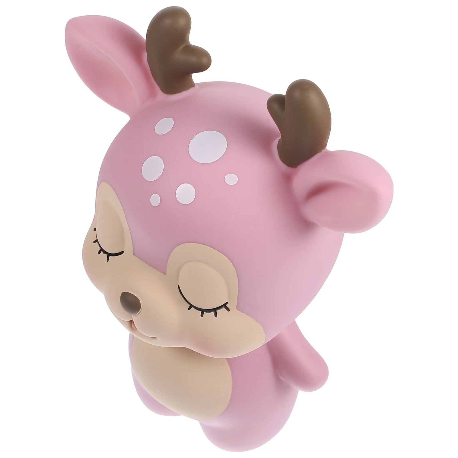 

Adorable Pink Deer Coin Bank for Cute Animal Money Box Table Shelf Decor Ideal Bedroom Living Room Accents Deer Coin