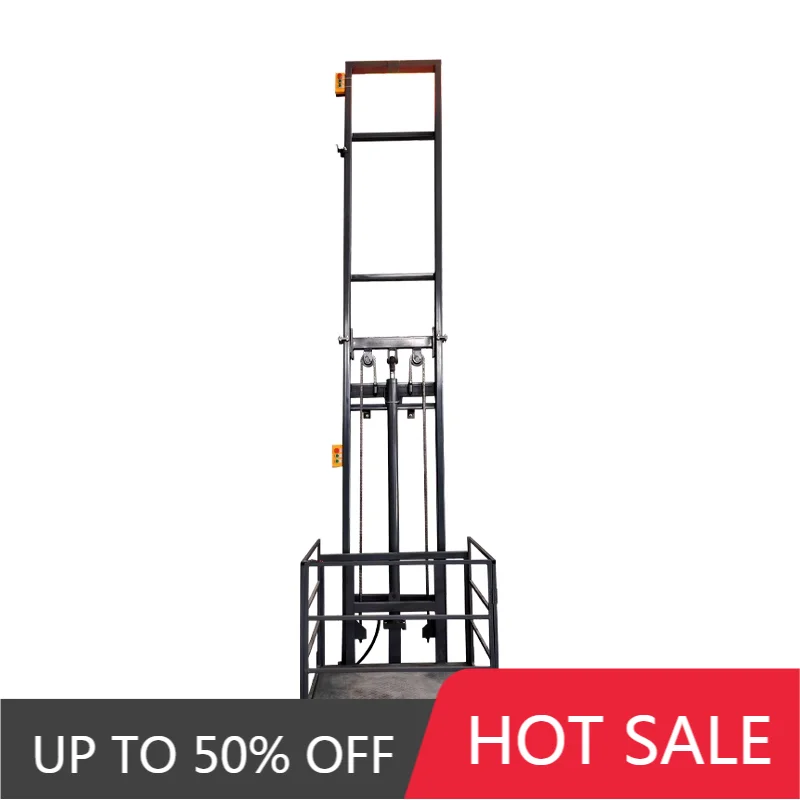 Residential Home Lift Small Elevator 500KG 800KG Hydraulic Electric Compact Low Noise Safe Durable 2-12M Height Adjustment