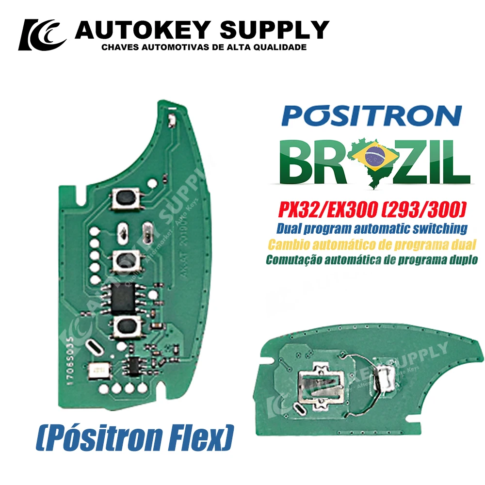 AutokeySupply AKBPCP094 Positron High-Quality Remote Key Alarm System, - Double Program PX32 EX300 330 360 For Hyundai