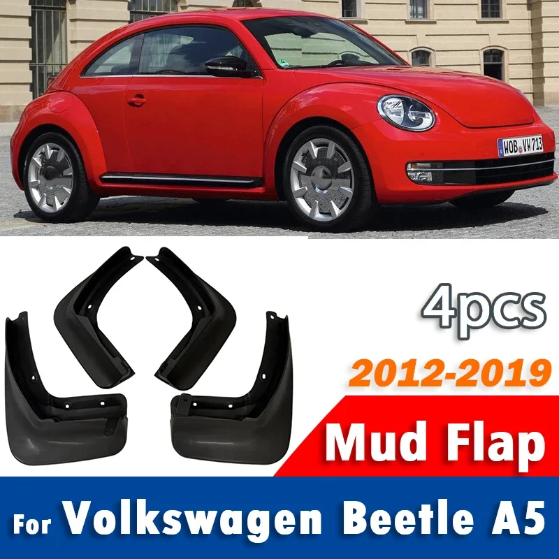2012-2019 FOR Volkswagen VW Beetle A5 Mudguard Mudflaps Fender Mud Flap Guards Splash mudguards Car Accessories 1 set 4pcs