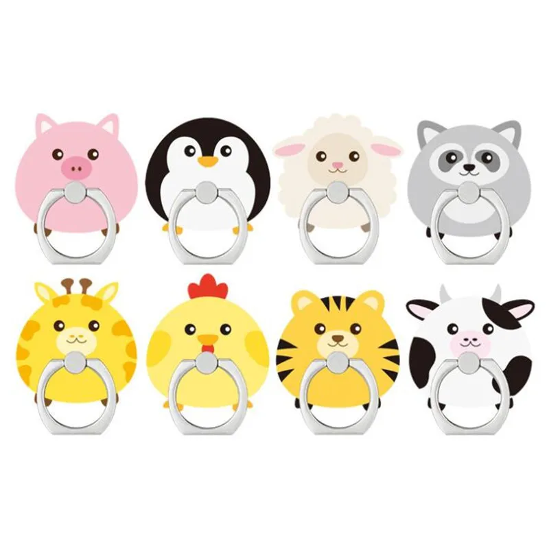 

Мультяшное животное, корова, овца, собака, подставка для мобильного телефона, кольцо на палец, смартфон, милый держатель с медведем, подставка для Samsung, все телефона