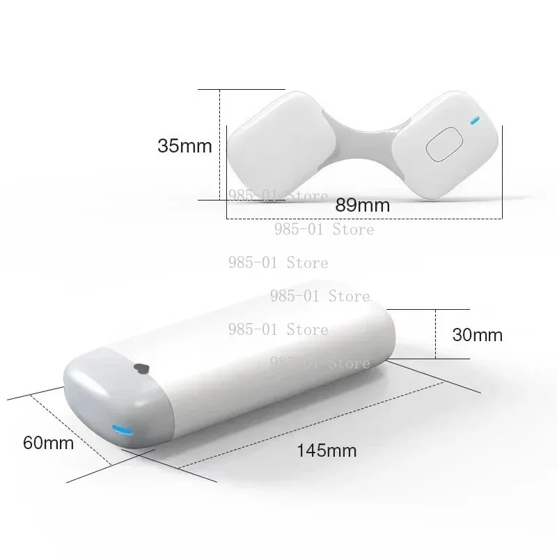 Bluetooth mobile wireless ECG device, 24-hour ambulatory Holter for continuous dynamic EKG monitoring and recording