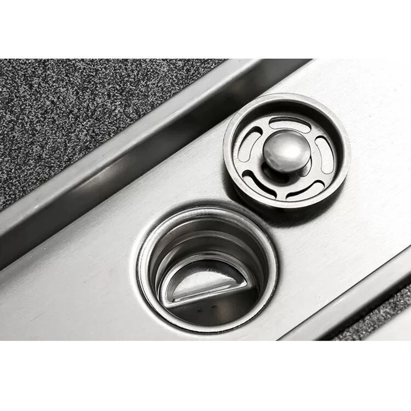 TKOH-Rectangular Linear Shower Floor Drain Long Linear Drainage Channel Drain For Hotel Bathroom Kitchen Floor 20Cm