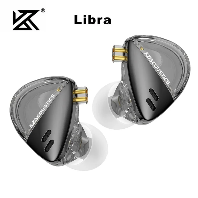 KZ Libra سماعة أذن سلكية عالية الدقة فائقة التردد واسعة IEM HiFi Bass Music Hi Res سماعات رأس رياضية متوازنة للألعاب