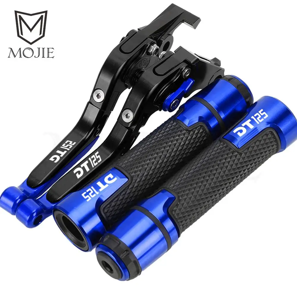 

Motorcycle Acessories Adjustable Brake Clutch Levers Handlebar grip FOR YAMAHA DT125 DT 125 1987-2006 2005 2004 2003 2002 2001