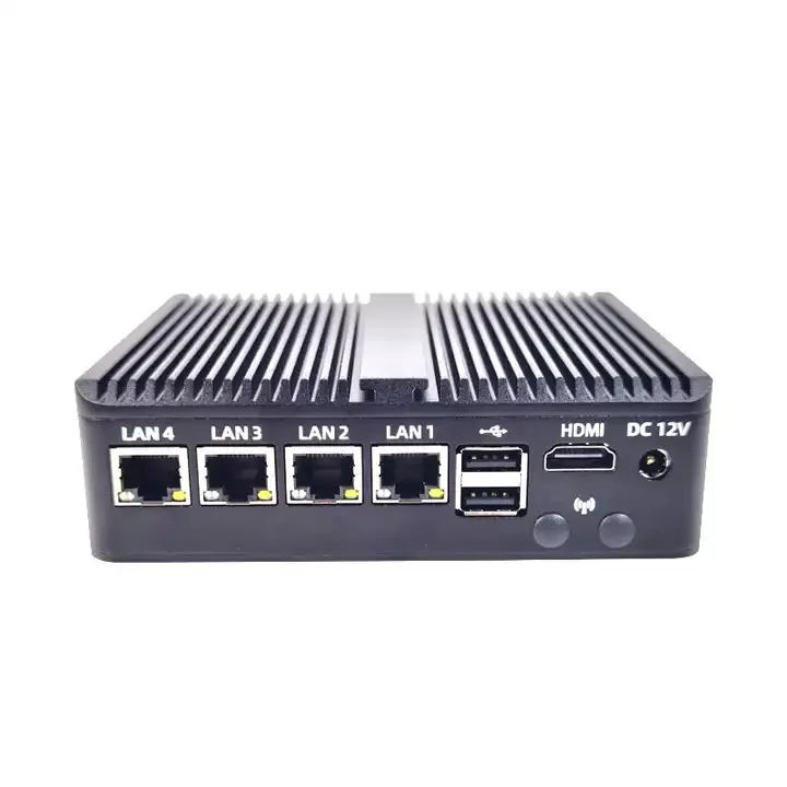 12th GEN Pfsense Router N100 4*225/226 Lans Fanless Mini Pc 8+128 N100 Firewall Router Pc Network Appliance Nuc Pc