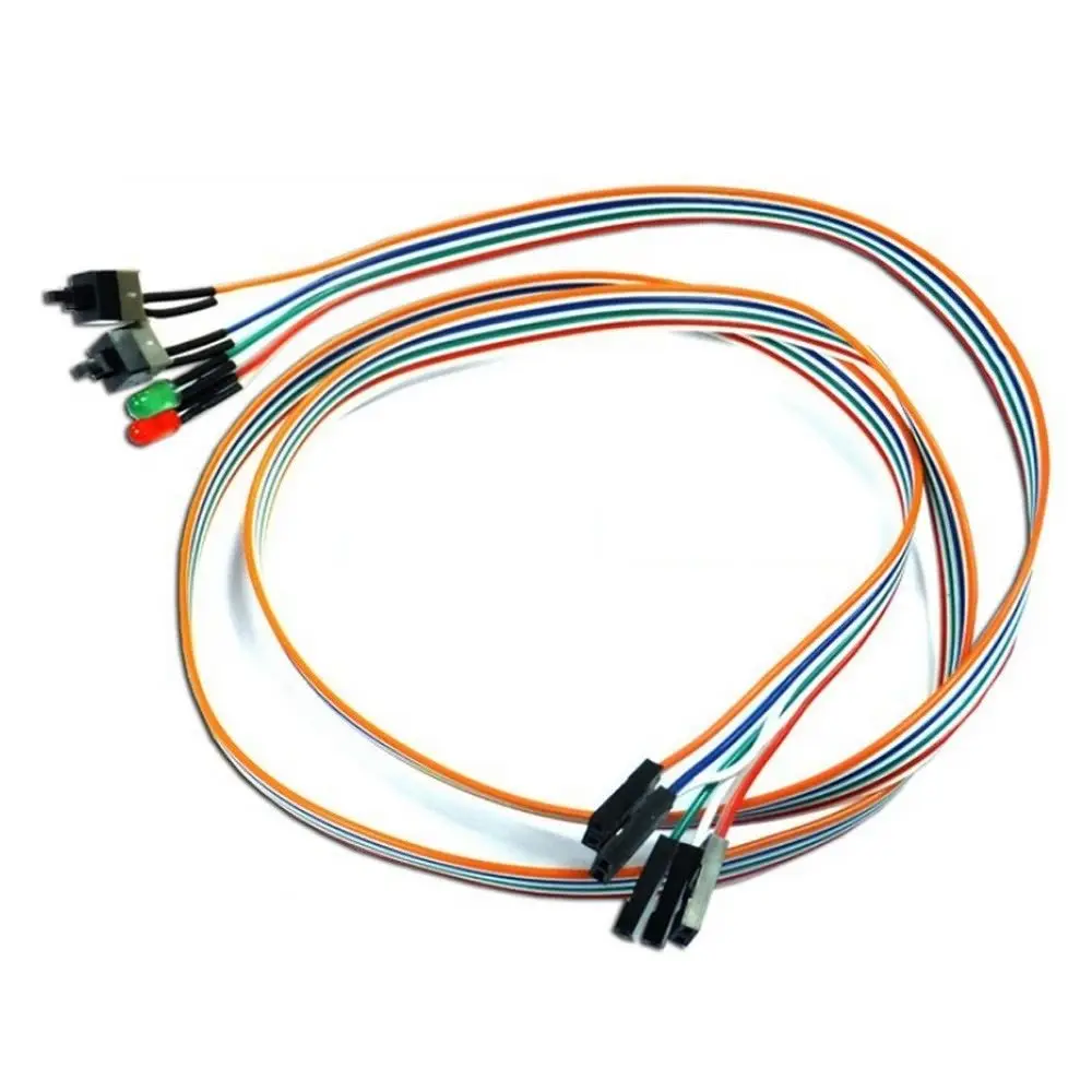ATX Case Power on PC Desktop HDD LED Light Switch Cable Computer Cables Connectors Reset