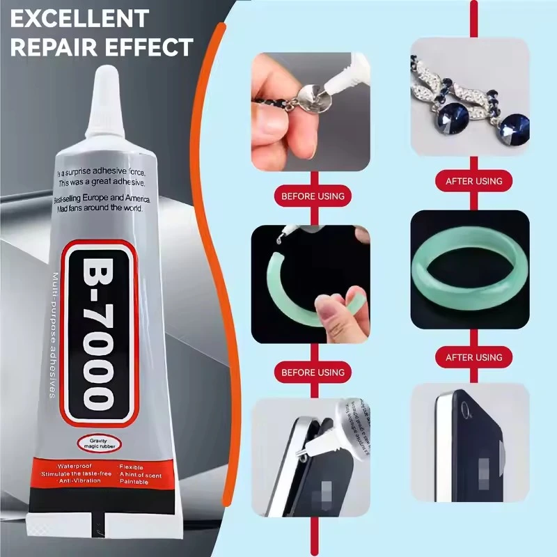 25ml b7000 cola tela do telefone móvel supercola adesivo telefone cola de vidro ponto de reparo diamante jóias diy ferramentas de cola