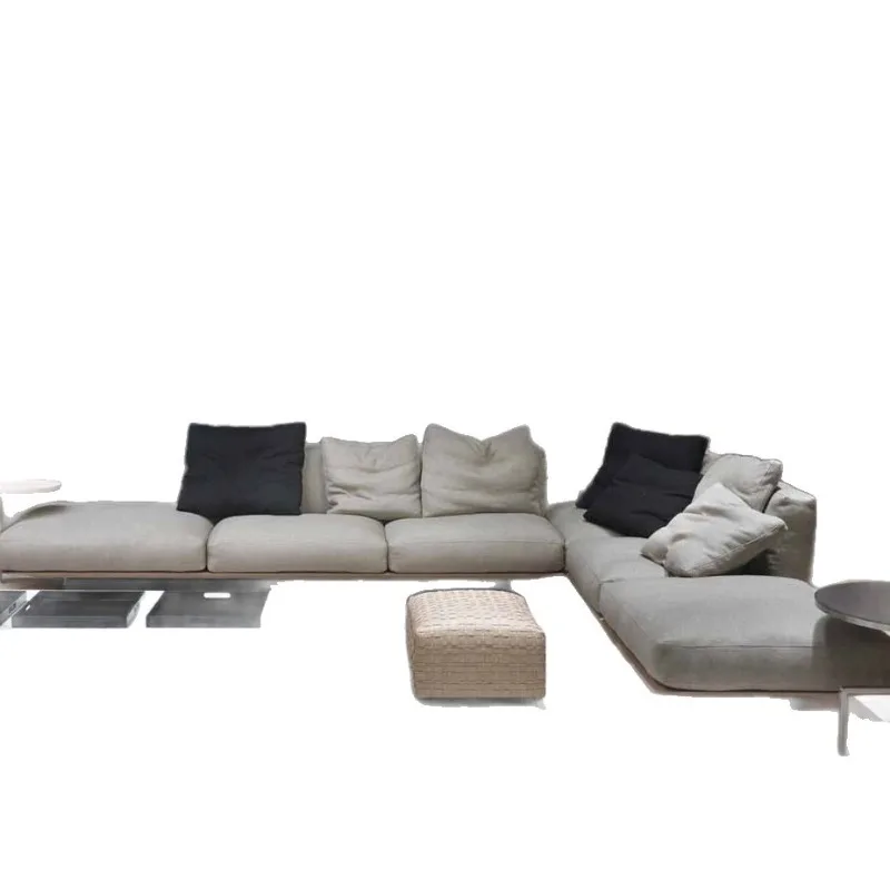 Light luxury fabric sofa minimalist Nordic living room sofa combination modern simple fabric sofa
