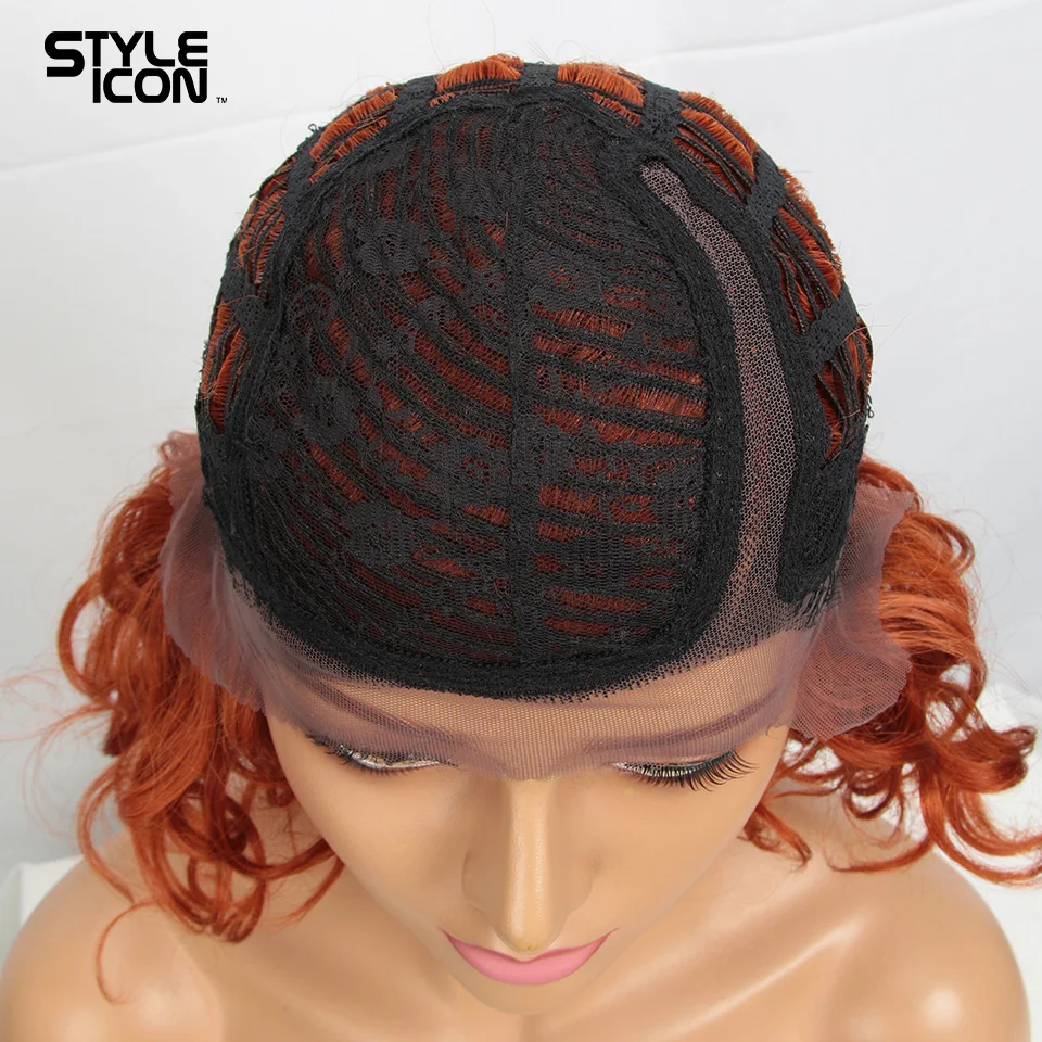 Korte Bob Deel Lace Krullend Menselijk Haar Pruiken Voor Zwarte Vrouwen Kleurrijke Water Wave Menselijk Haar Pruik Styleicon Nat Golvend korte Pruiken