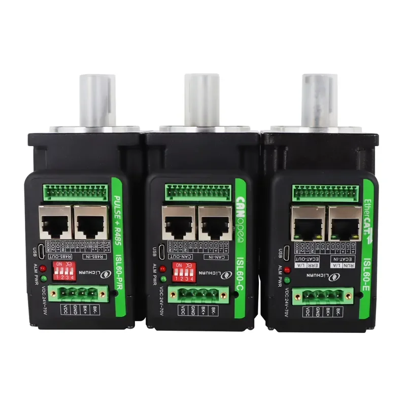 DC24/48V 6/10/12/15A IP65 3000RPM 200/400/600W Servo Motor Controller 637/1.27/1.91N.m Integrated Servo Motor Driver