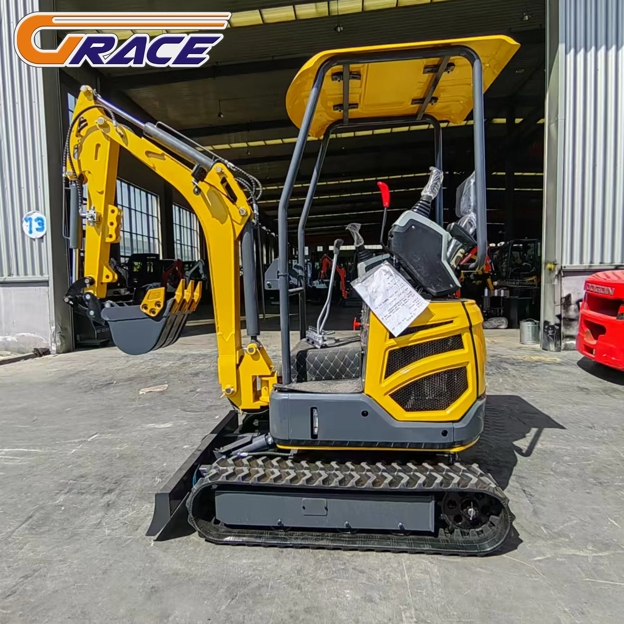 رائجة البيع جديد كوبوتا ديزل CE Epa محرك كبير صغير ريترو 1.8ton 1.5ton 1 طن مزرعة Diggermini Bagger Excavator #3