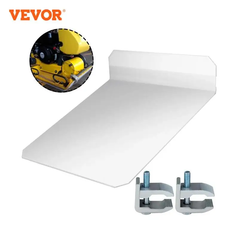 VEVOR 19 x 19.2 x 0.25 Inch Plate Compactor Pad Tamper Pad Mat with Mounting Clamps Large Working Area Walk Behind Compactors