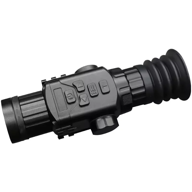 

4x-8x Zoom Long Range Thermal Imaging Monocular Scope With Night Vision Red Dot Laser 384*480 Resolution Manual Focus