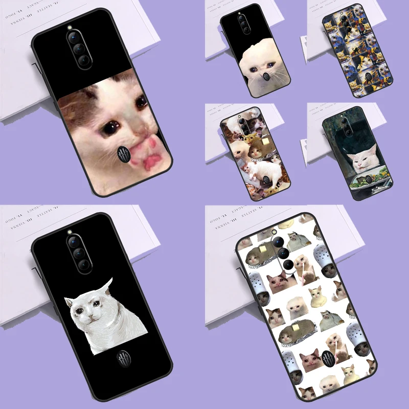 Crying Cat Memes Funda For Nubia Red Magic 8S 8 Pro Plus Redmagic 6 Pro 7 Pro 6S 7S 6R 5G 5S Phone Case