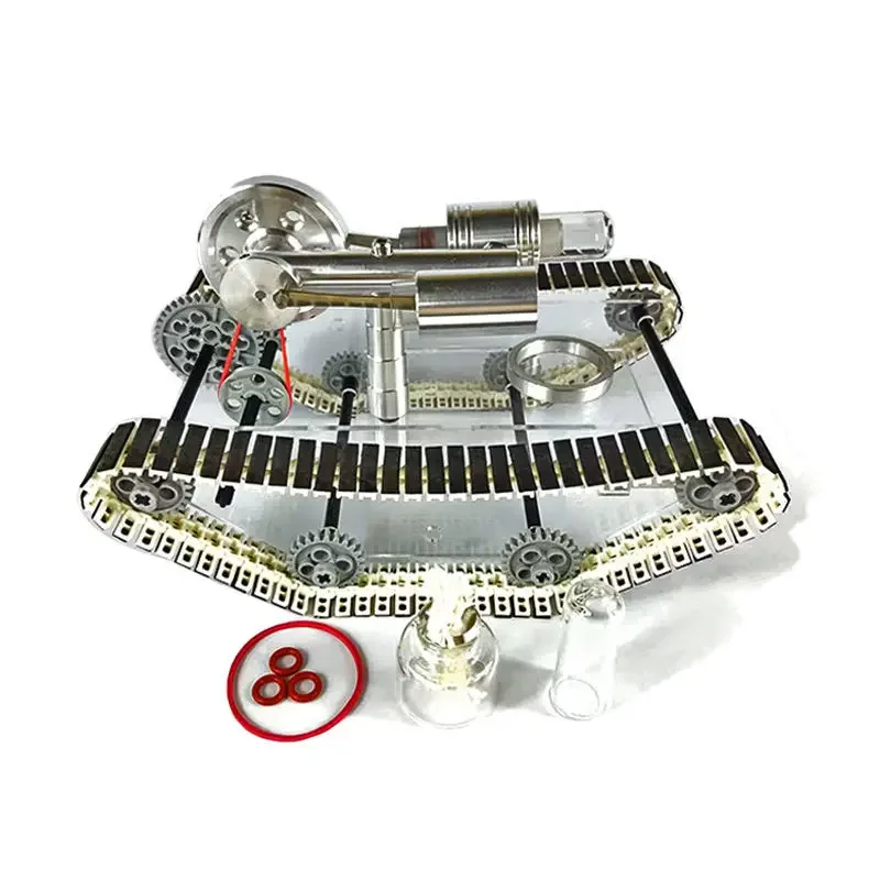 God Ice Stirling Engine Micro Model External Combustion Power Tank Scientific Experiment Toy Gift