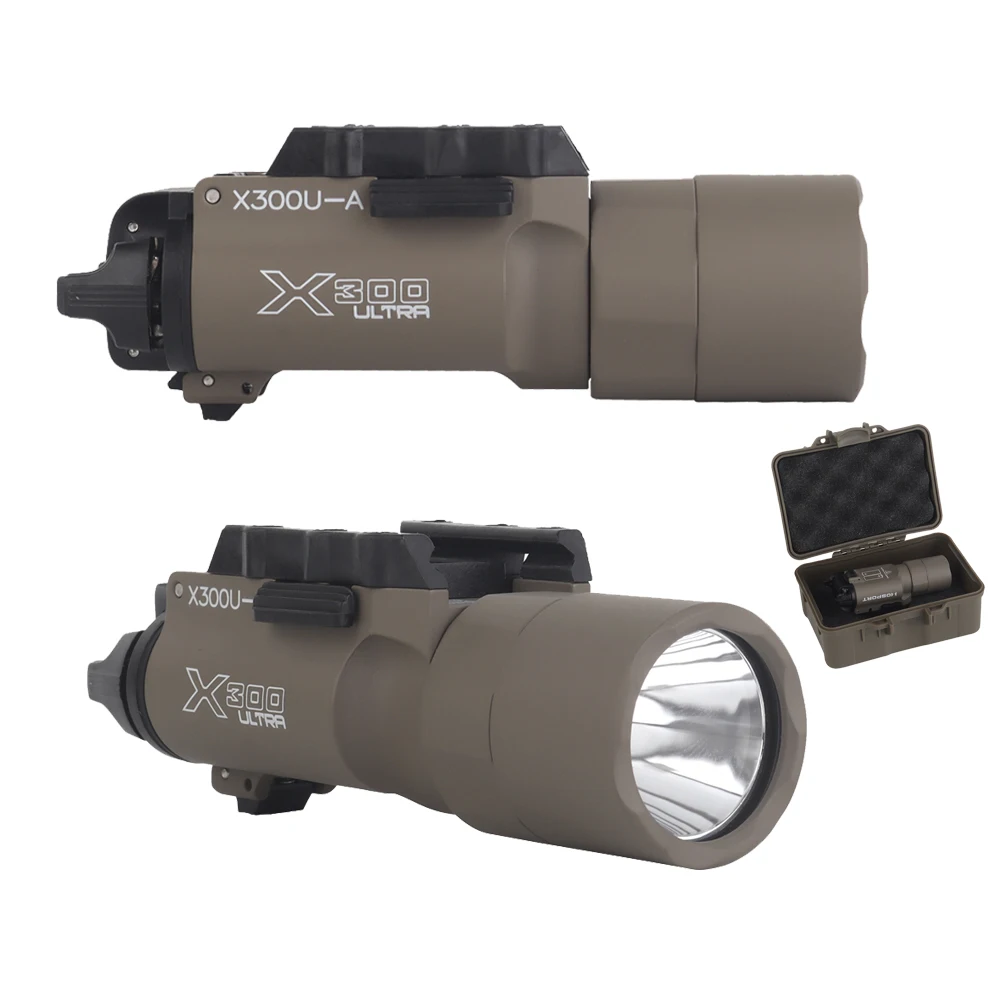 

Тактический фонарик Surefire Style X300U-A 800 люмен для пистолета, страйкбольного шлема, фонаря для оружия, стробоскопа