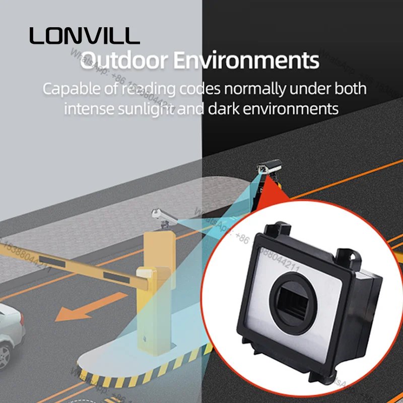 2026 Hot Selling Vehicle Access Control Driveway Gate Device QR Code Reader