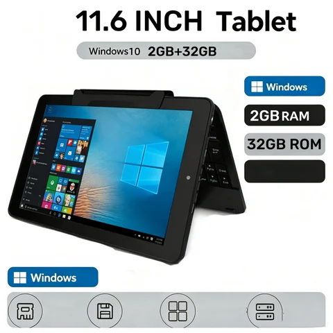 11.6 Inch 2GB RAM 64GB ROM RCA9213 WINDOWS 10 Tablet PC X5-Z3735F Quad Core Up to 1.44 GHz 1366 X 768 IPS Dual Camera WIFI