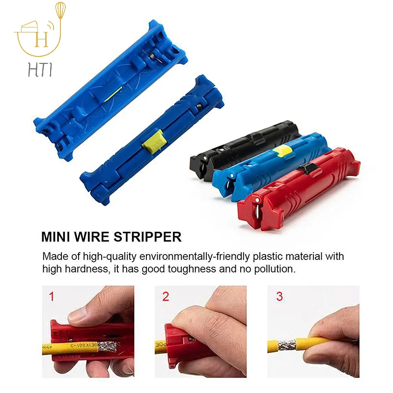 Multifunction Electric Wire Stripper Pen Rotary Coaxial Wire Cable Pen Pliers Tool For Cable Puller