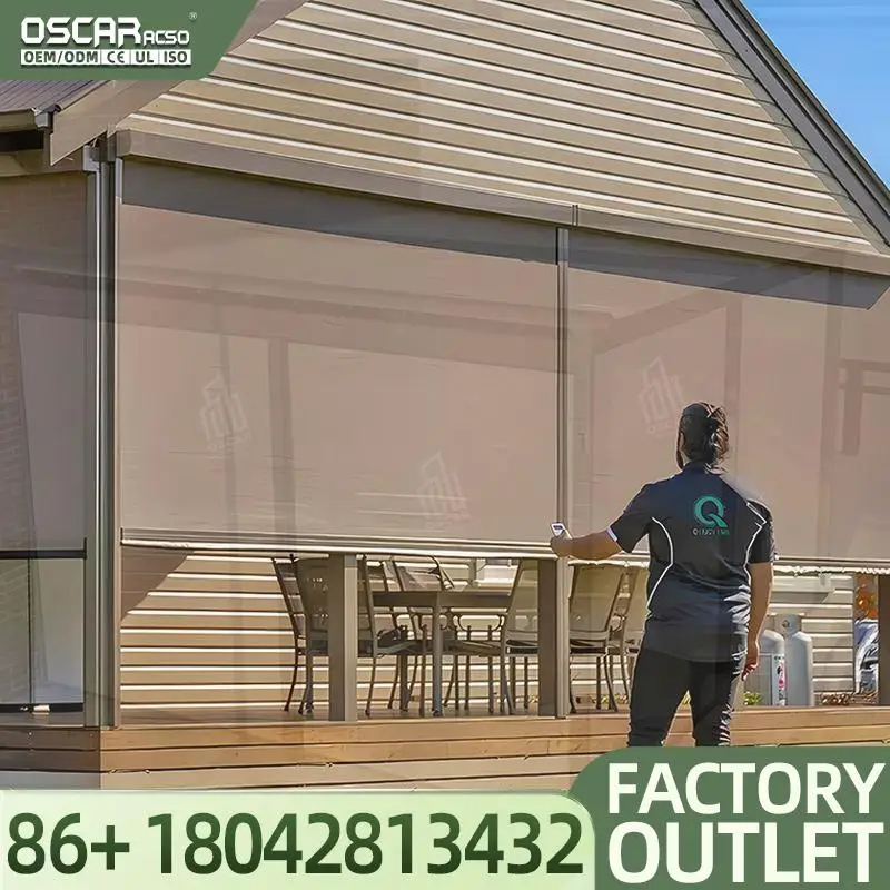 

High Quality Electric Remote Control Automatic 100% Blackout Vertical Roller for Home Office Bedroom Rolling Blind