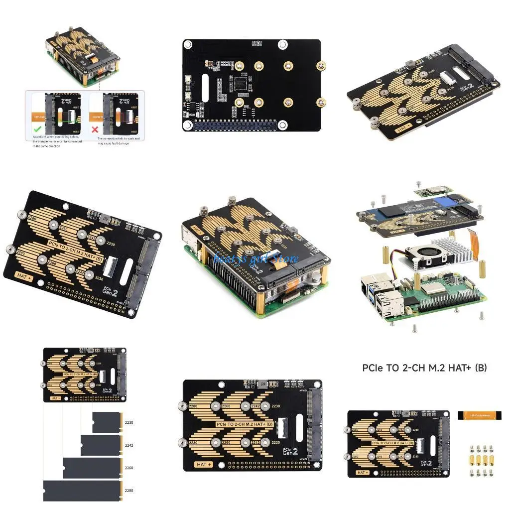 

C7AB Highly Speed M.2 SSD Adapter for 5 Support 2280/2260/2242/2230 Drive