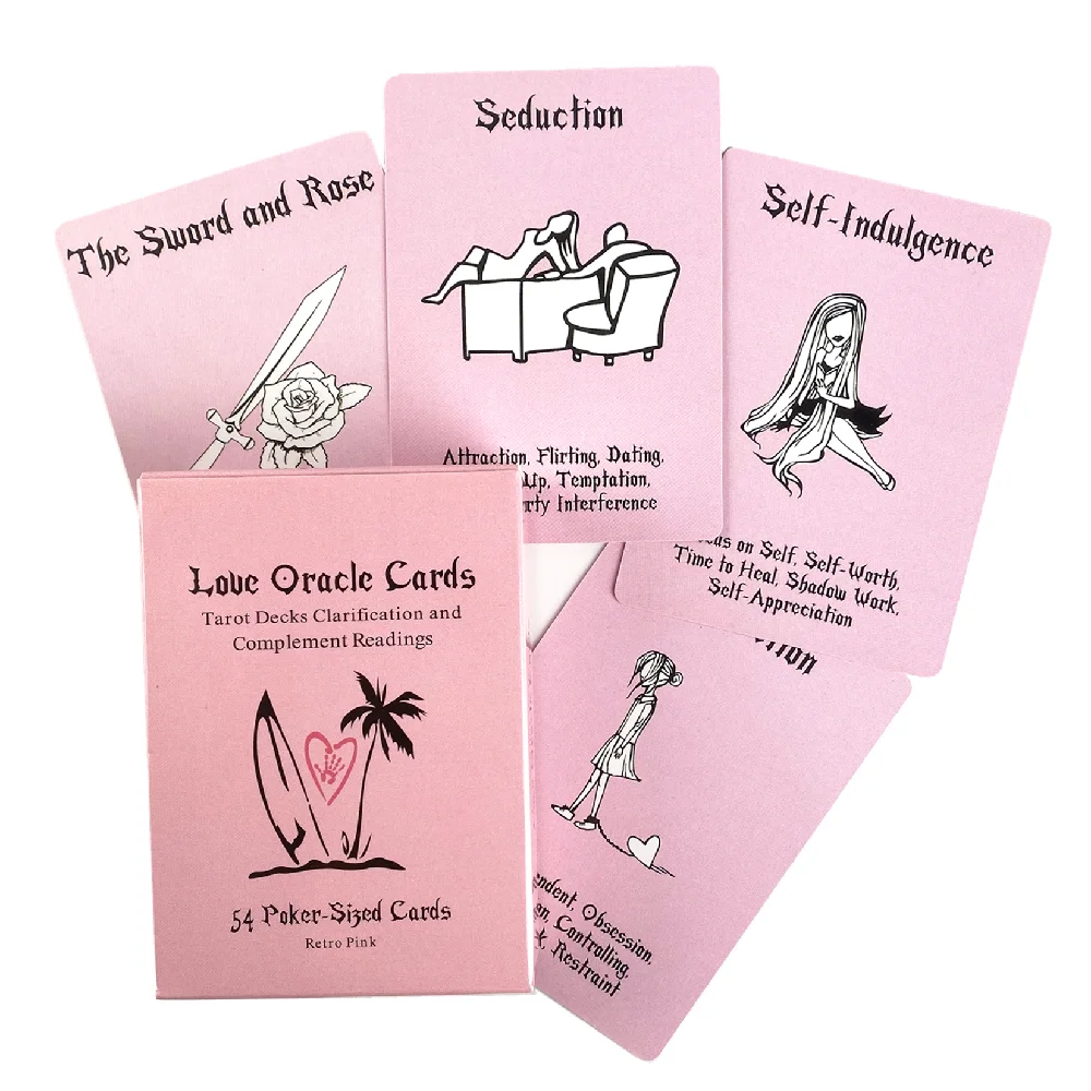 White Island Time Love Oracle Cards English Version Family Party Durable Pokers Fun Game Deck Board