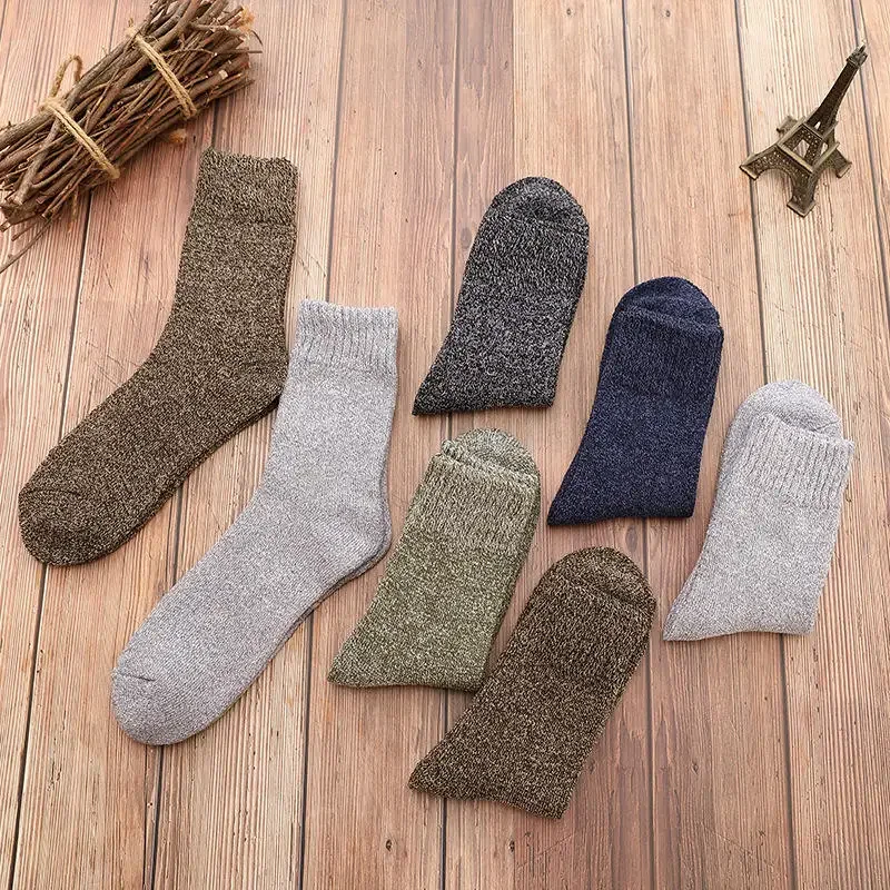 Thicken Wool Socks Men High Quality Towel Keep Warm Winter Socks Cotton Christmas Gift Socks for Man Thermal Against Cold Sock