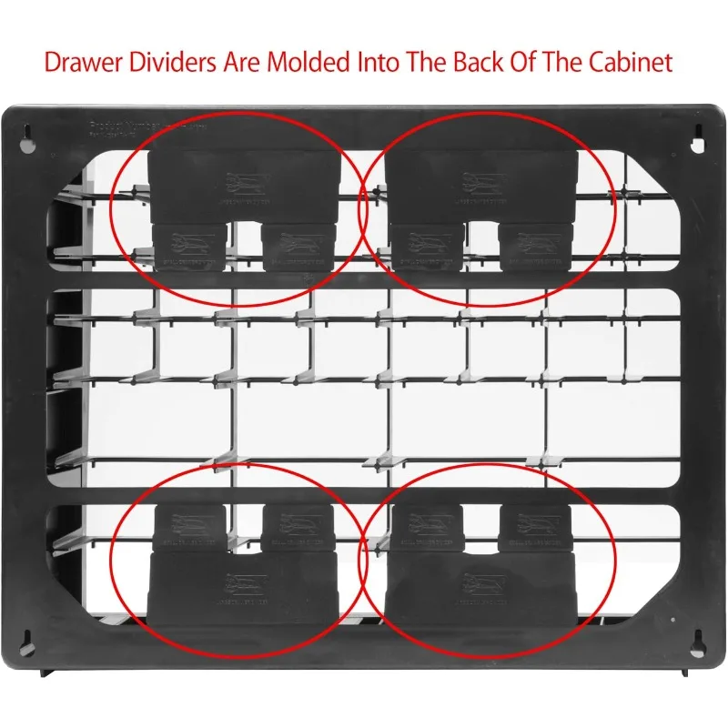 10724 24-Drawer Drawer Storage Cabinet for Garage Organization, Storage, Teacher Toolbox, Makeup Organizer