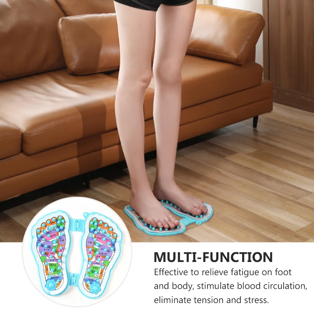 

Foot Massage Mat Acupressure Pad Blood Circulation Relief Foldable Pebble Mat For Office Home Stress Relief High Elastic Massage