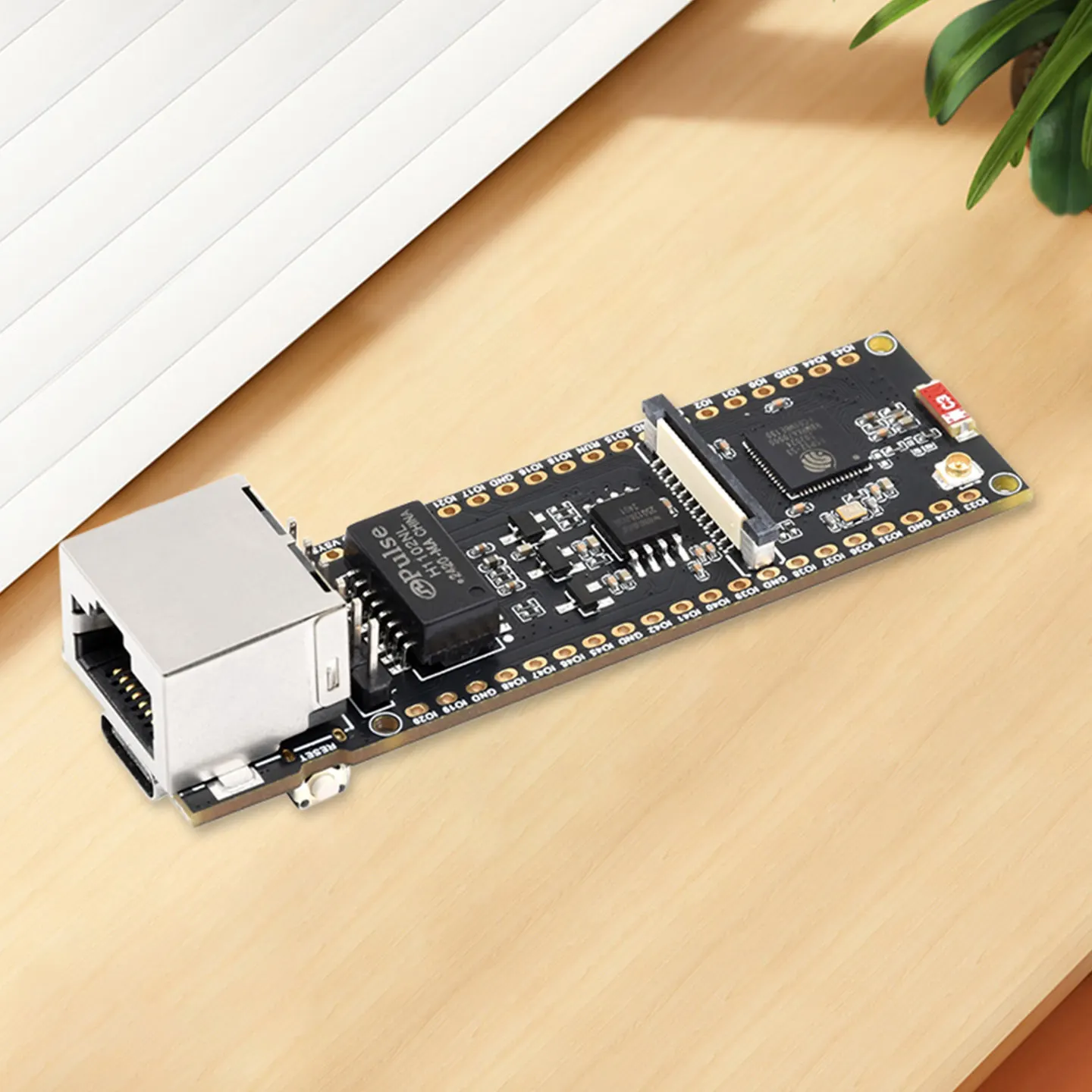 ESP32 S3 Ethernet Development Board, WiFi & Bluetooth Communication Module, Expandable PoE Power Supply, Camera Interface