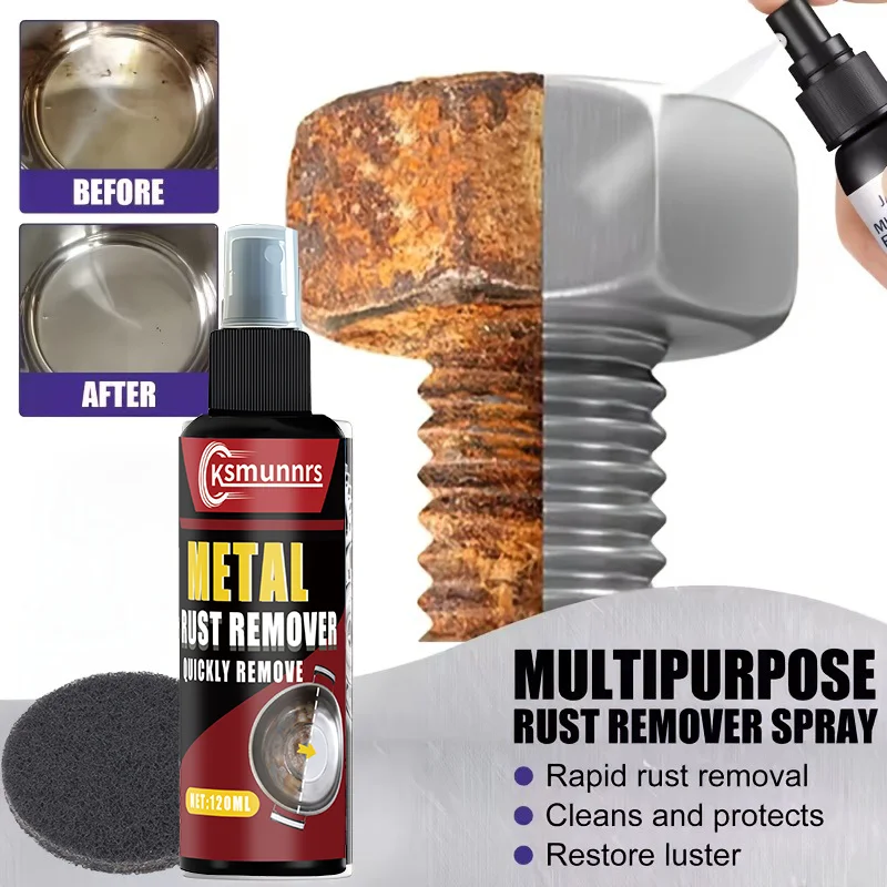 Universal Metal Rust Removal Renovation - Metal Polishing Spray, Strong Rust Removal Spray, Quick Rust Dissolution Agent Convert