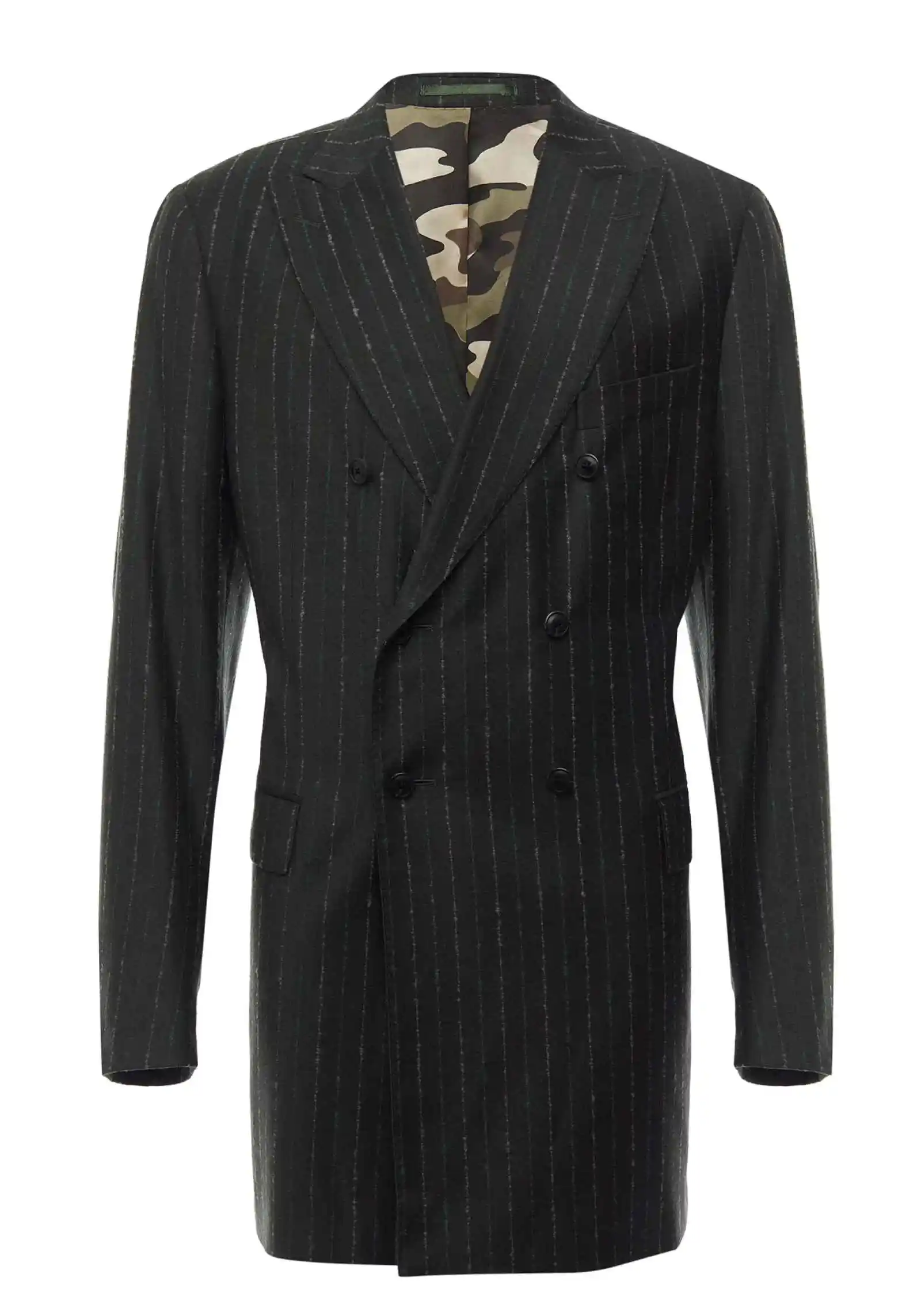 Printemps et automne homme rayure pardessus Double boutonnage costume formel Style britannique affaires décontracté manteau sur mesure