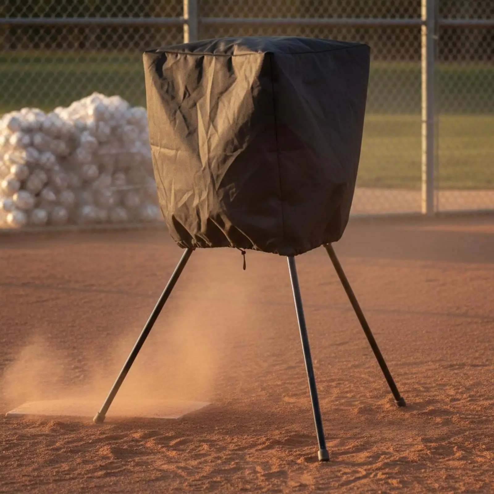Ball Machine Cover Heavy Duty PVC Coated Baseball Pitching Gear Protector for Rain Wind Snow Defense