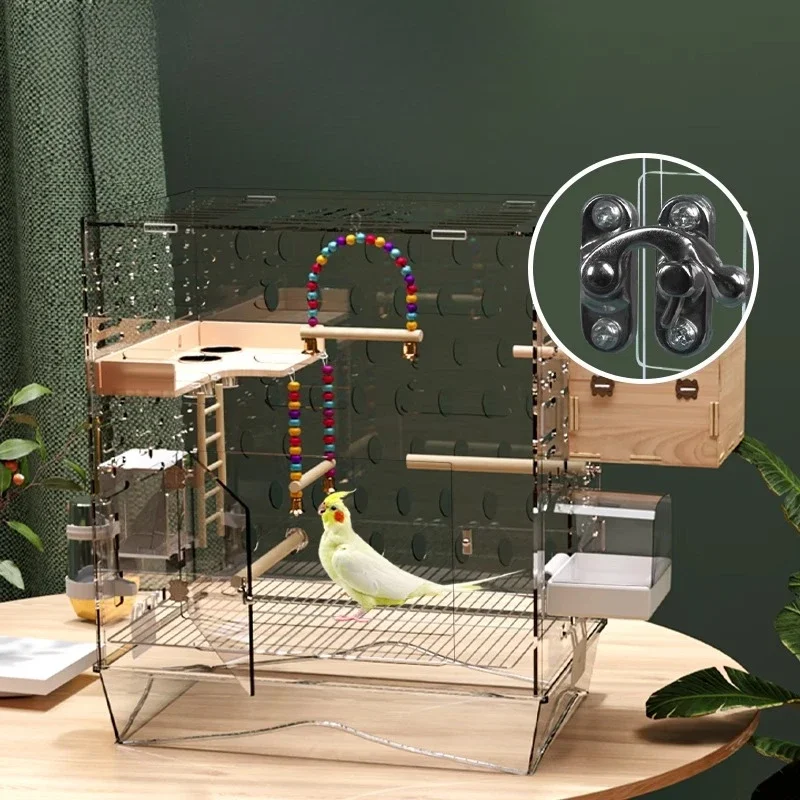 

Birds Cages for Birds Birdcage Acrylic Parrot Cage Large Pet Luxury Viewing Cage Oiseaux Bird Cage Parrot Bird Accessories