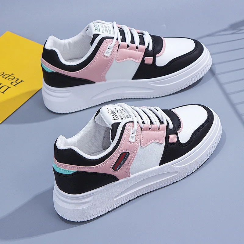 

Women Sneakers PU Women's Shoes Leather White Platform Casual Sneaker Spring Summer Female Board Shoes Flats Ladies Trainers