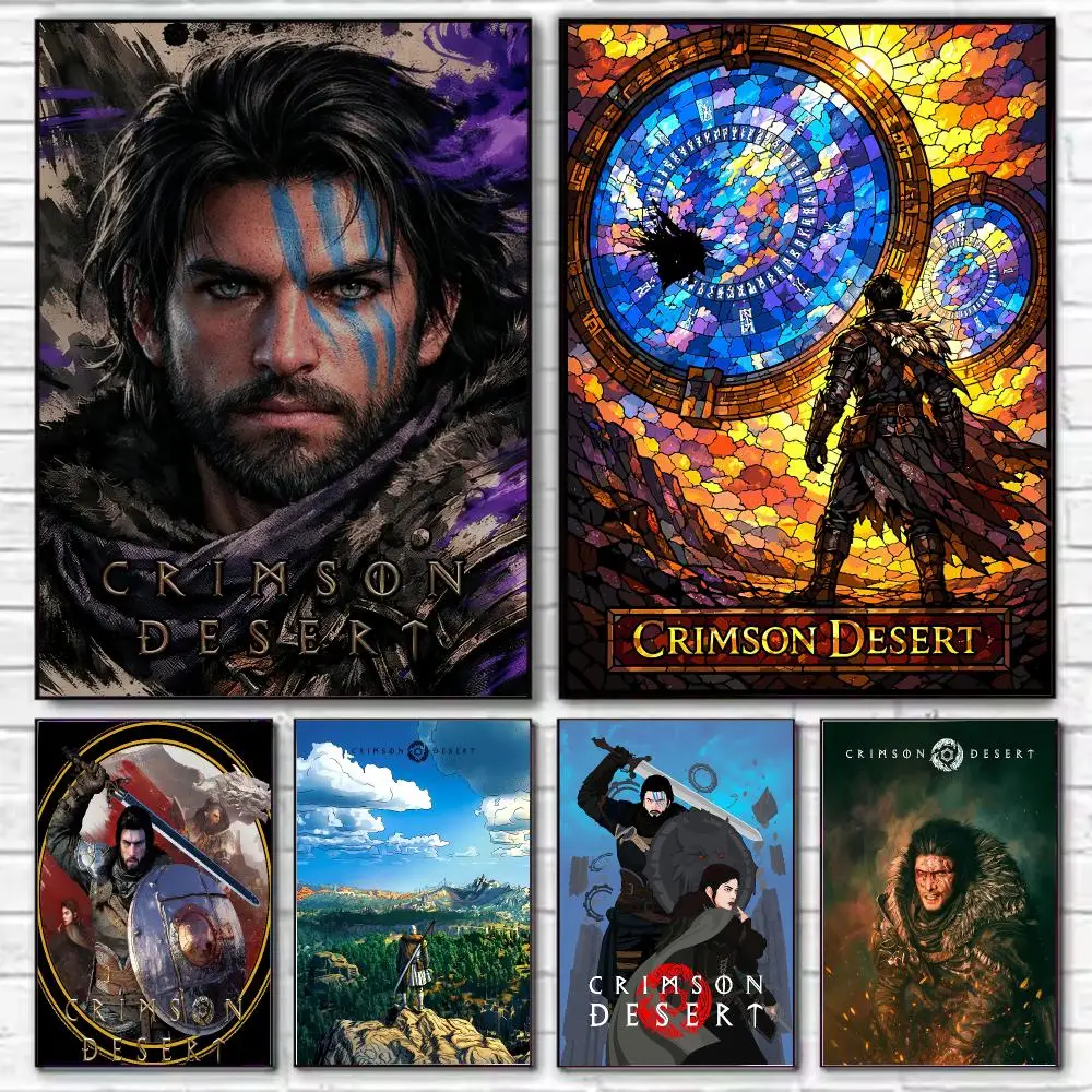 Game C-Crimson Desert epic fantasy Poster Stylish Wall Art for Living Room Bedroom Study Home Decor Gift