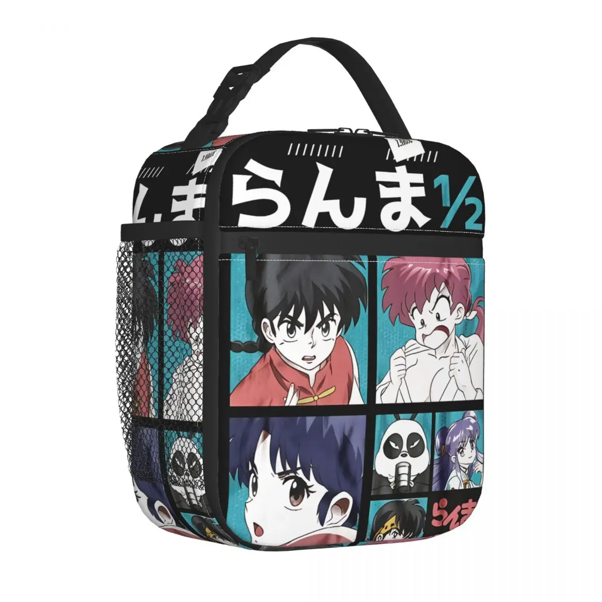 Ranma Saotom Anime Insulated Lunch Bags Thermal Bag  Lunch Container High Capacity Tote Lunch Box Food Bag Beach Travel