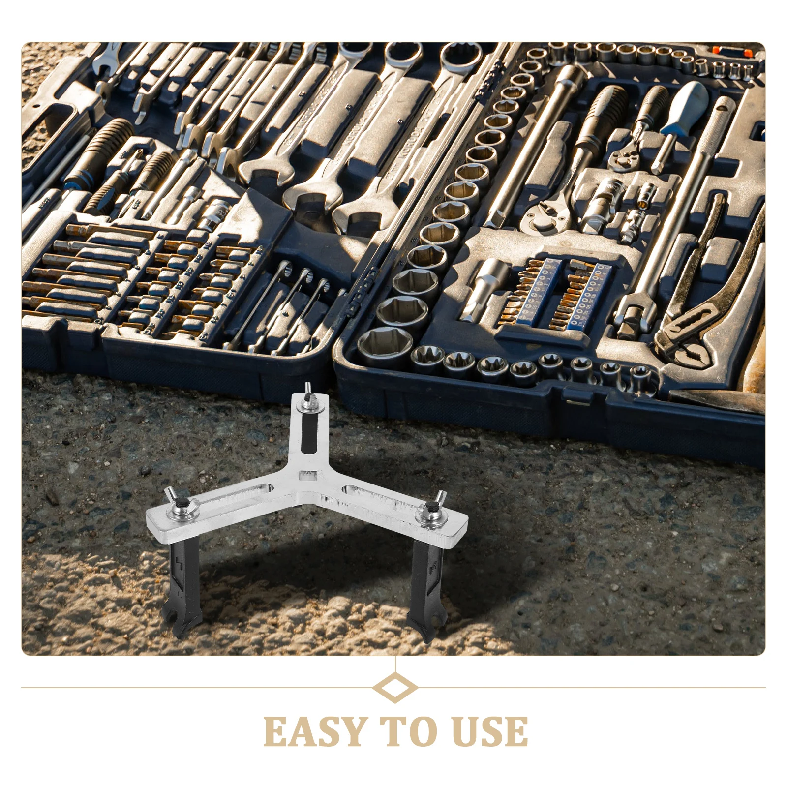 

Three jaw Wrench for Vehicle Disassembly Fuel Pump Removal Tool Spanner Gas Tank Cap Professional Automotive Tools Repair
