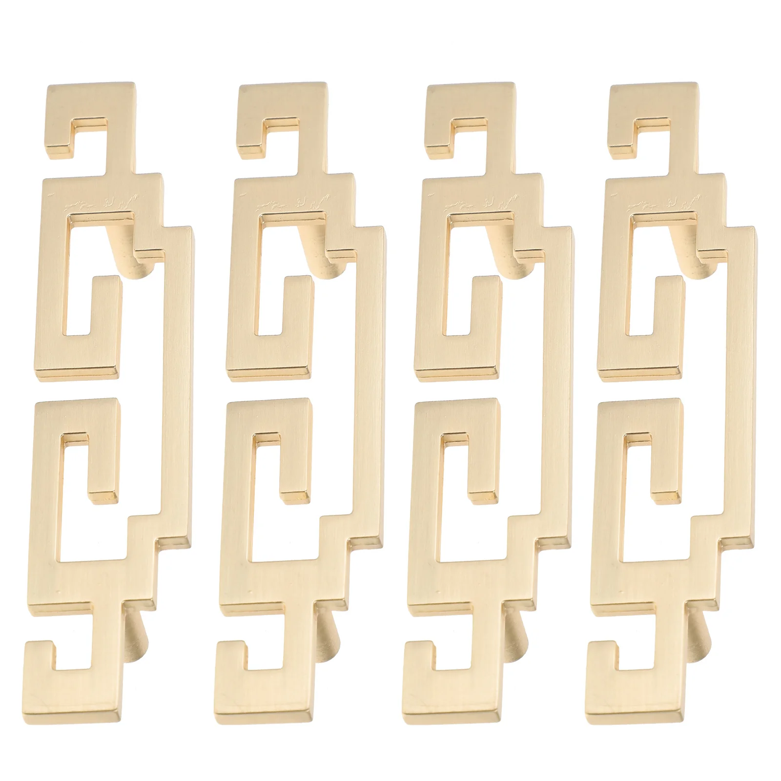 

1Set Fashionable Cabinet Grips Solid Metal Door Handles for Closet Cupboard Drawer Chinese Inspired Decor Closet Handles