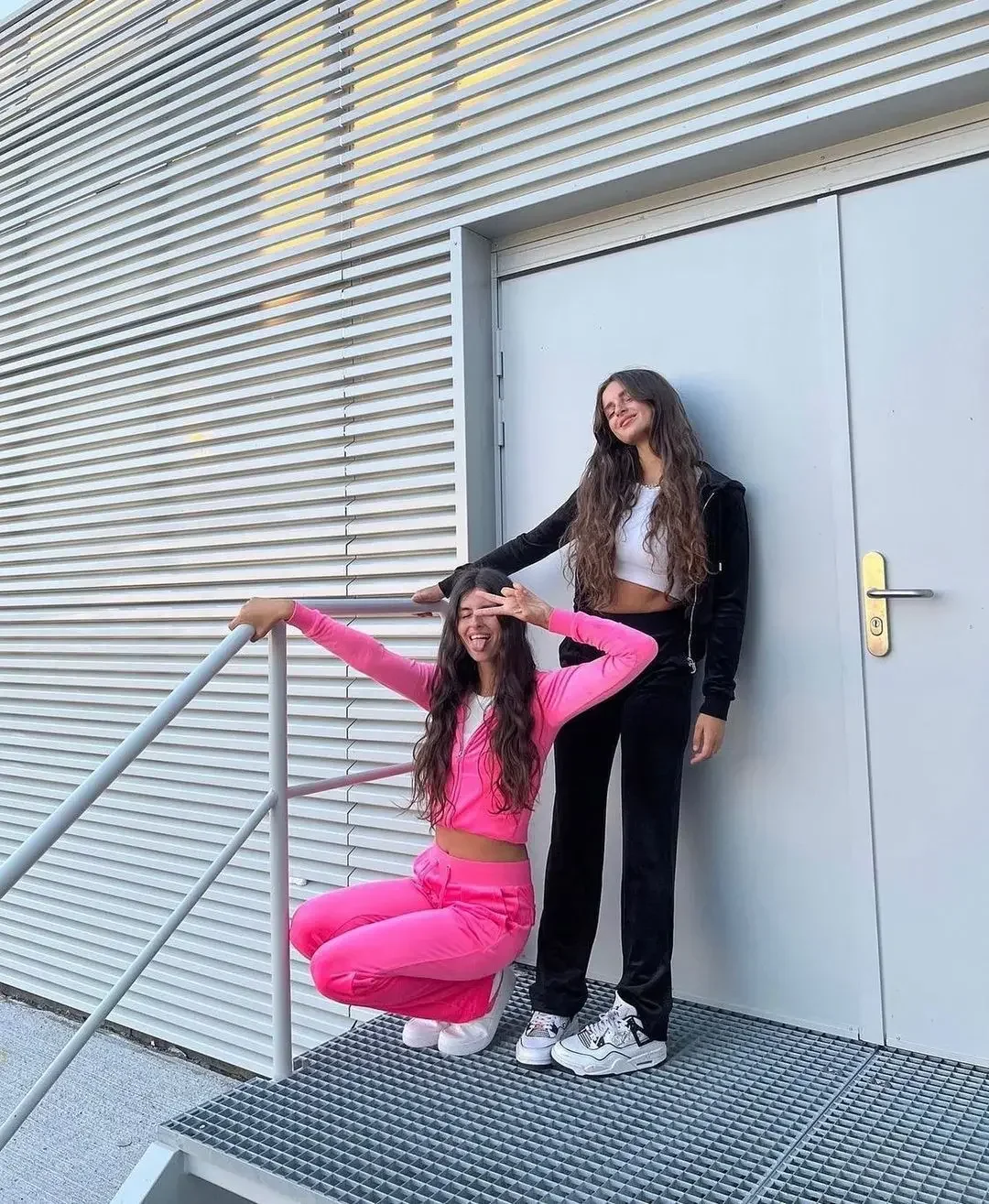 Completo sportivo da donna in velluto primaverile, giacca con cappuccio coreana, pantaloni a gamba larga, corsa, jogging, fitness, palestra, allenamento, set casual