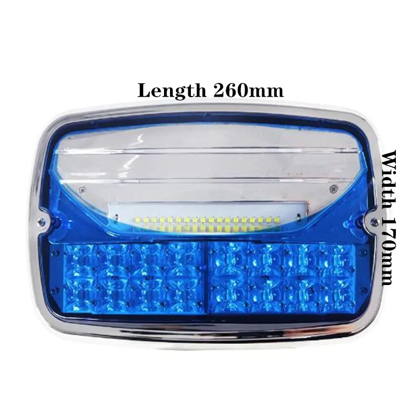 Lumière de secours LED super lumineuse pour camion de pompiers, lumière d'avertissement stroboscopique de police, 16 modes de flash, étanche, 34W, modem de voiture